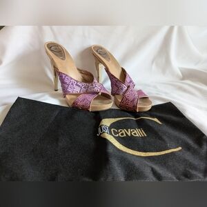 Just Cavalli Purple Women's Heels